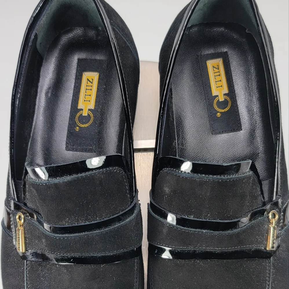 👞👞👞Zilli Elegant Velvet Slip-On Loafers - A Must Have - Picture 7 of 9